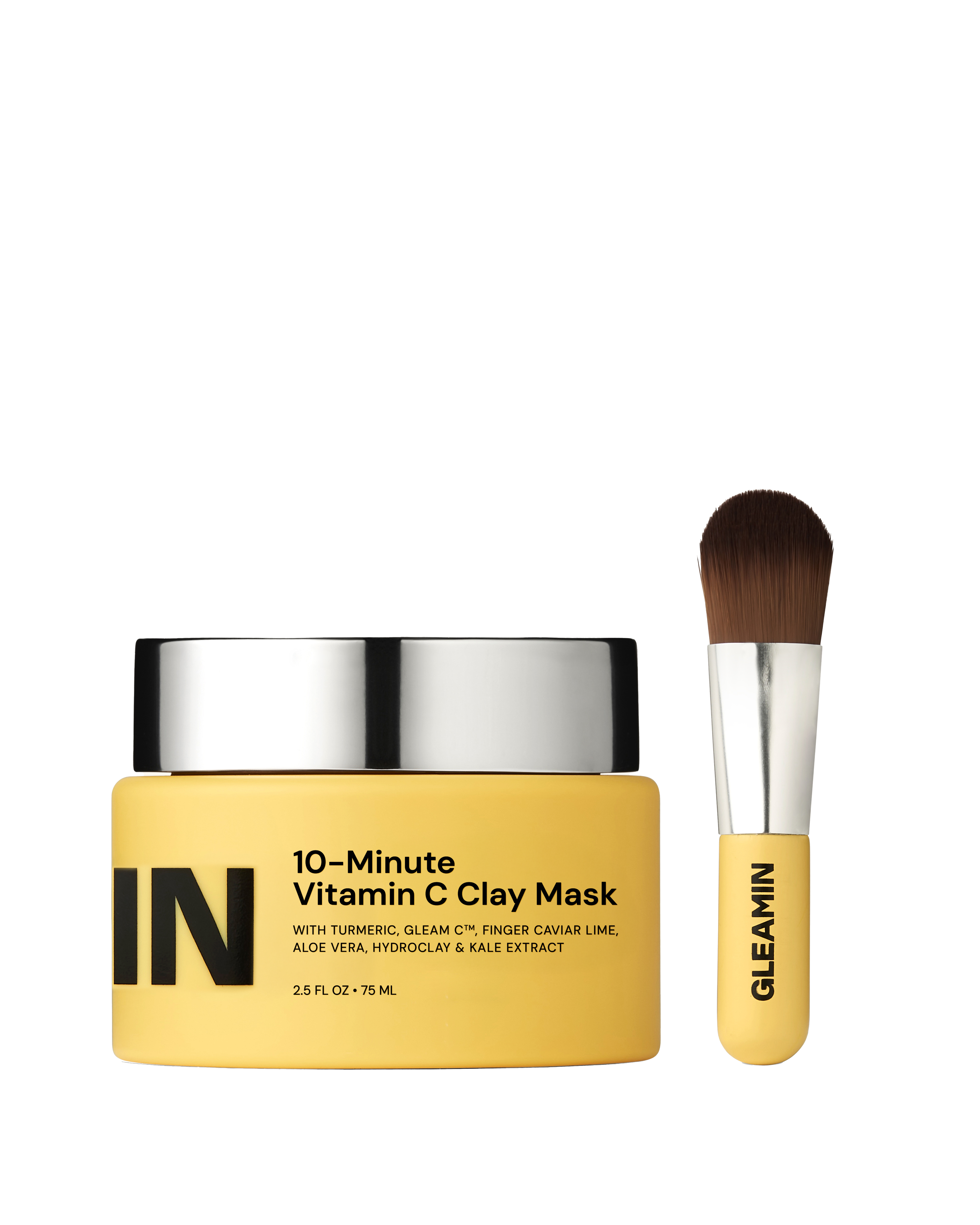 10-Minute Vitamin C Clay Mask With Brush