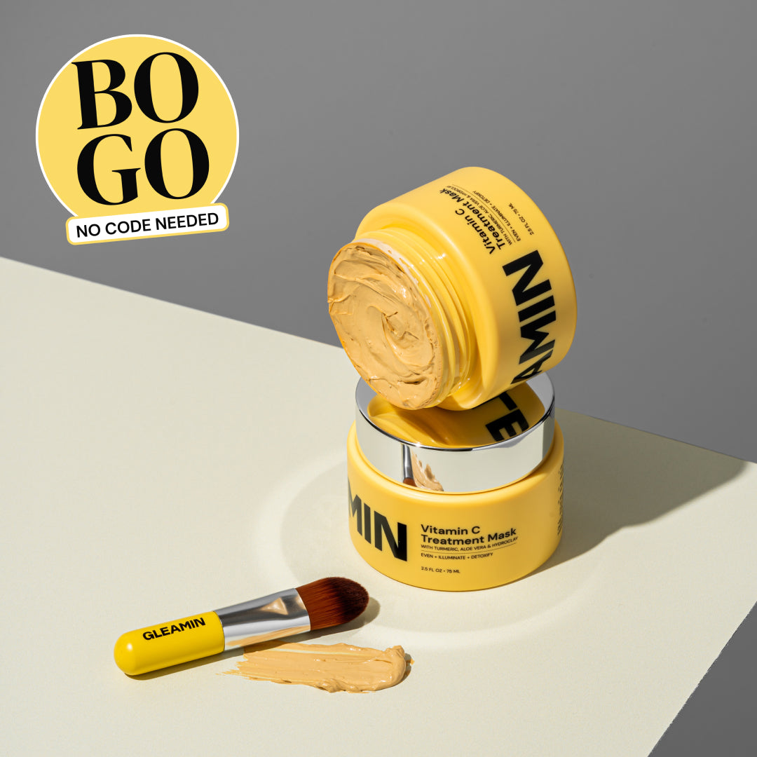 Shop Gleamin's best selling face mask and receive 25% off plus free shipping for a limited time.
